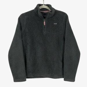 Patagonia Juniors Grey Teddy Sherpa Quarter Zip Sweatshirt